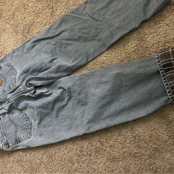 Carhartt Light Blue Denim flannel lined pants - Picture 3 of 5